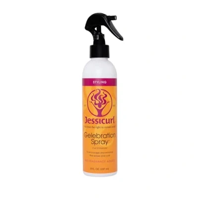 Image of Jessicurl Gelebration Spray, No Fragrance Added, 8 Fl oz. Curl Enhancer for Fine Hair with Flaxseed Extract, Styler Wavy Hair, Curly Products