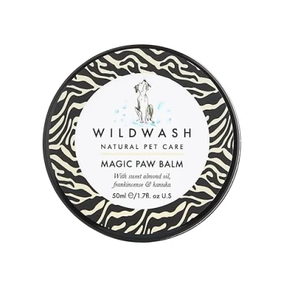 Image of WildWash Magic Paw Balm 50ml Super Conditioning Treatment for Cracked, Dry and Rough Paws, Nails, Noses, Calloused Elbows Natural, Sulphate Paraben Free Sensitive Skin