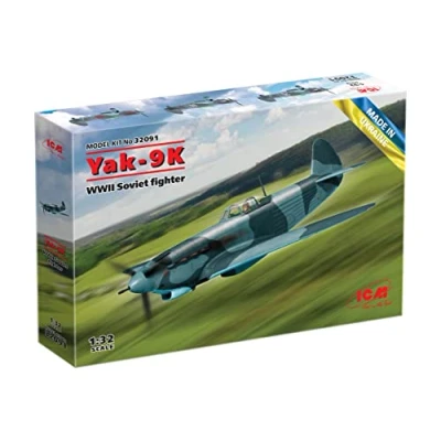 Image of ICM ICM32091 1:32 Yak 9K, WWII Soviet Fighter Scale Model Kit