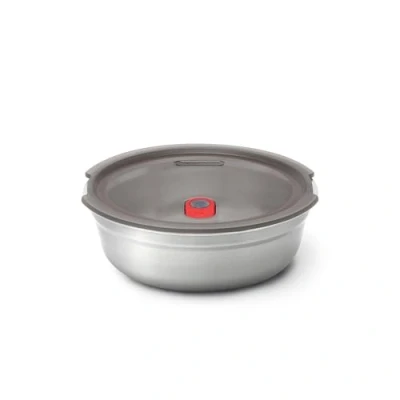 Image of black + blum FBSS BL S017 DE Multifunctional Bowl Lunch Box, Stainless Steel, Red