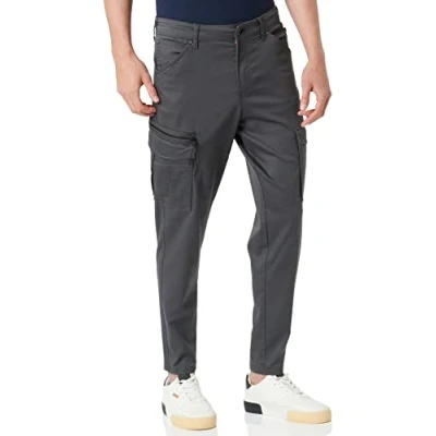 Image of Jack &amp; Jones IACE DEX Cargo trousers, Men&#039;s, Size: 30x30, Asphalt solid