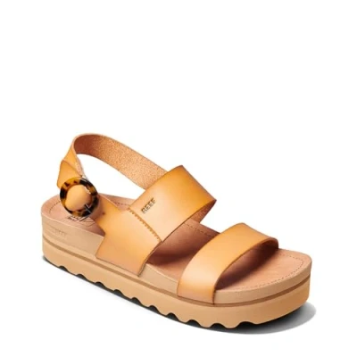 Image of REEF Women&#039;s Vista Hi Buckle Sandal, Natural, 6.5 UK