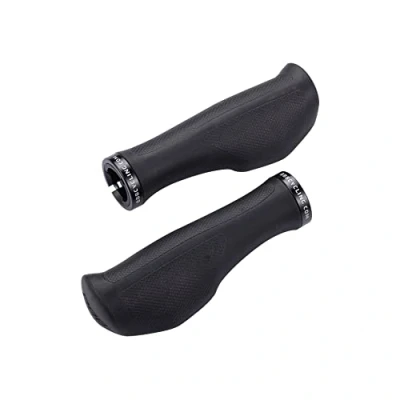 Image of BBB Cycling Handlebar Grips Ergonomically Designed Kraton Comfortable Lock On Screw Interface 133mm ErgoFix BHG 71