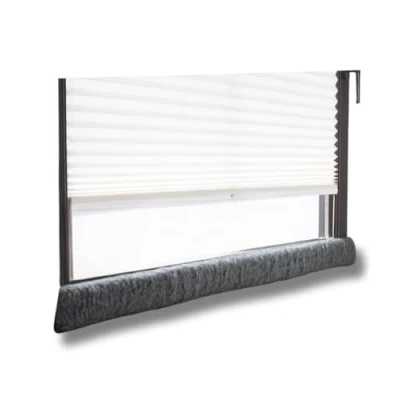 Image of K. &amp; N. Schurwolle 551 Schurwoll Zugluftstopper für Fenster 120 cm, Anthrazit New Wool Draught Excluder for Windows Anthracite, Charcoal