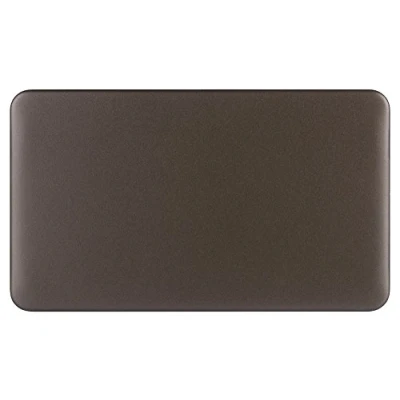 Image of Schneider Electric Lisse Screwless Deco Double Blank Plate, GGBL8020MB, Mocha Bronze