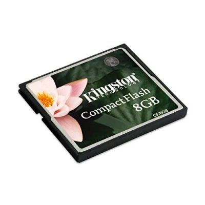 Image of Kingston CF/8GB 8 GB Compact Flash Memory Card, Multi Colour