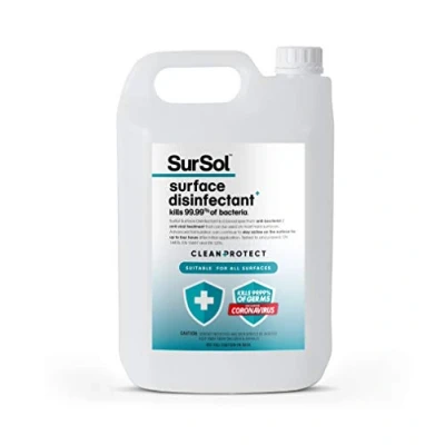 Image of SurSol Surface Disinfectant, 5 Litre,clear