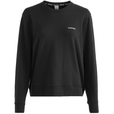 Image of Calvin Klein Women&#039;s L/S Sweatshirt 000qs6870e Pullovers, Black (Black), M