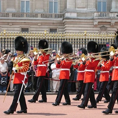 Image of Really Wild Cards Changing the Guard at Buckingham Palace Greeting Card with Sound.,Multi colour,15cm x 15cm