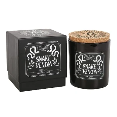Image of Midnight Moon Enchanting Bergamot &amp; Neroli Candle Captivating Dark Opium Scent Alluring Aroma Long Lasting 21 Hour Burn Time