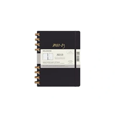 Image of Moleskine 12 Month Spiral Academic Planner 2022/23, X Large size, Remake Midnight