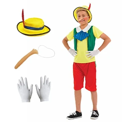 Image of Fun Shack Puppet Costume Kids, Boys Fairytale Kids World Book Day Costumes Medium