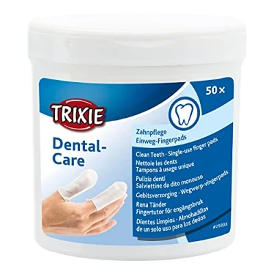 Image of TRIXIE 29393 Dental Care Finger Pads Pack of 50