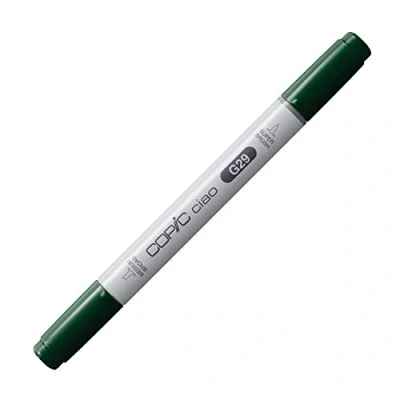 Image of COPIC Ciao Coloured Marker Pen (G 29) Pine Tree Green, For Art &amp; Crafts, Colouring, Graphics, Highlighter, Design, Anime, Professional Beginners, Supplies Colouring Books