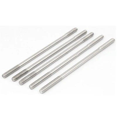 Image of Sourcingmap M8 x 190mm Tight Adjustable Push Rod Double End Thread Stud Screw Bolt 5pcs