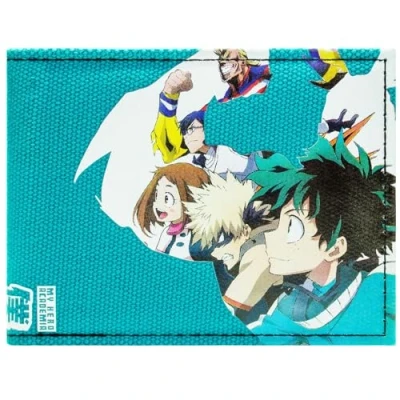 Image of My Hero Academia Izuku All Might Class 1 A Wallet Bi Fold ID &amp; Card Holder, Blue