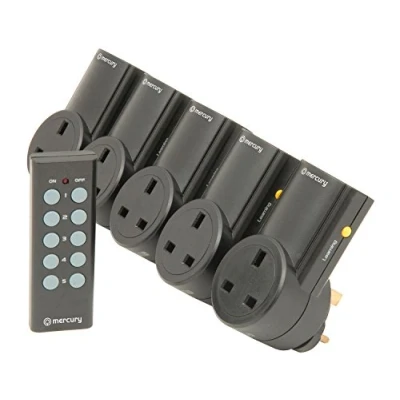 Image of Mercury 350.115UK Wireless Remote Control Mains Socket Adapter 30m Range