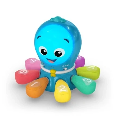 Image of Baby Einstein Ocean Explorers Go Opus Crawl &amp; Chase Activity Toy with Music Lights and Learning Content for Ages 3 months to 5 years.