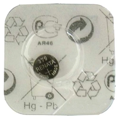 Image of Renata 379 SR521SW SB AC Silver Oxide Watch Battery 1.55v Blister Packed