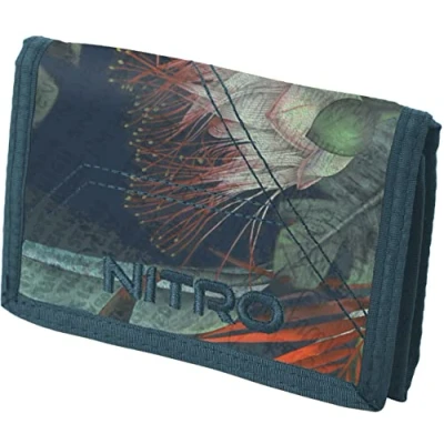 Image of Nitro Unisex&#039;s Wallet, Geldbörse, Portemonnaie, Münzbörse Geldbeutel Purse, Tropical, 10x14x1