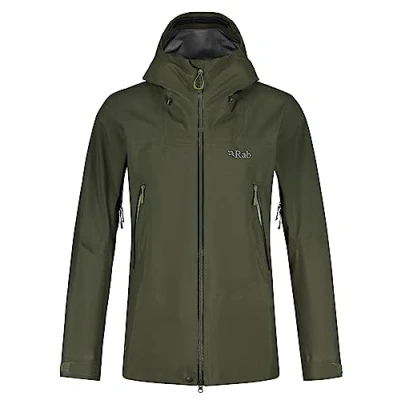 Image of Rab Men&#039;s Kangri GTX Waterproof Breathable Gore tex Jacket for Hiking, Trekking, &amp; Mountaineering Army Small