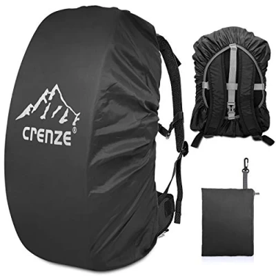 Image of Crenze Backpack Rain Cover, 15 90L Waterproof Rucksack Cover with Reflective for Hiking Camping Traveling Cycling
