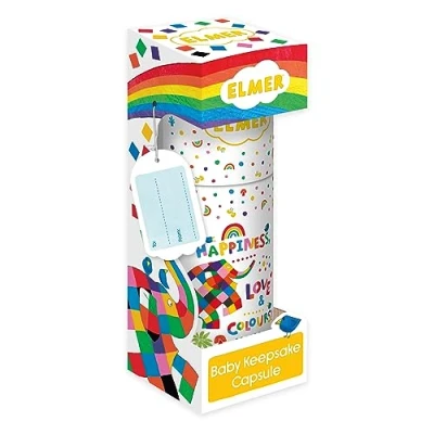 Image of Elmer The Elephant Baby Keepsake Capsule by Robert Frederick Record Your Milestones