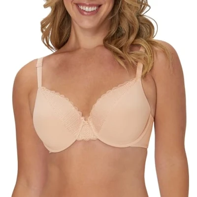 Image of Maidenform Women&#039;s T Shirt, Comfort Devotion Underwire, Full Coverage Bras, Opaque, Sandshell, 38D