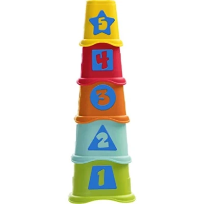 Image of Chicco Toys and Games 2 in 1 Stacking Cubes, 9373000000, Multicoloured