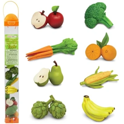Image of Toob S688304 Fruits &amp; Vegetables,Multicolor