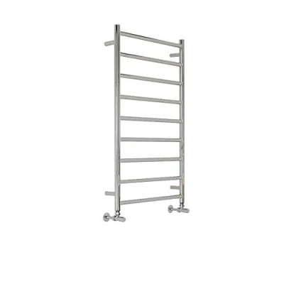 Image of Milano Esk Chrome Flat Ladder Style Stainless Steel Heated Towel Rail 1000mm x 600mm
