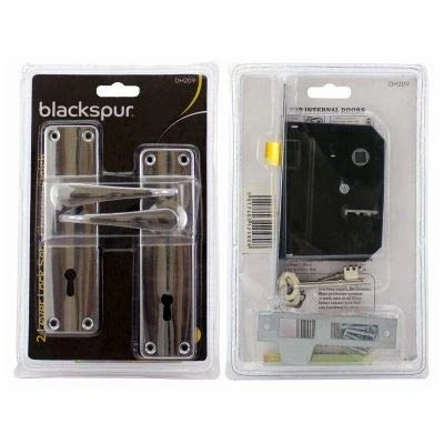 Image of Blackspur 2 Lever Lock Set Chrome Finish