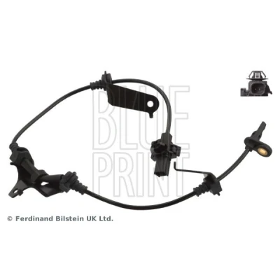 Image of 57450TA0A01 ABS Sensor BLUE PRINT ADH27182 Front Axle Right with retaining strap 648mm HONDA: ACCORD 8 Kombi,