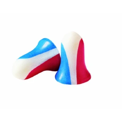 Image of Howard Leight by Honeywell Super USA Disposable Foam Shooting Earplugs, 10 Pairs (R 01891),Red/White/Blue