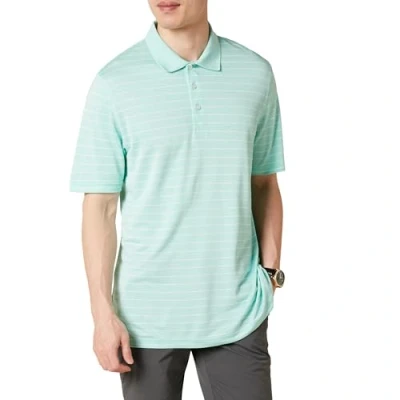 Image of Amazon Essentials Men&#039;s Regular Fit Quick Dry Golf Polo Shirt, Aqua Green, L