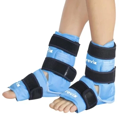 Image of REVIX Ankle Ice Packs for Injuries Reusable Gel Pack Pain Relief, Plantar Fasciitis and Achilles Tendonitis, 2