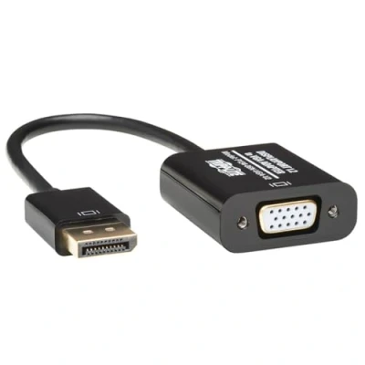 Image of Tripp Lite by Eaton Displayport to VGA Adapter Cable Active Converter, 1.2, DP VGA, 6 inches. 15.2 Centimeters, 3 Year Warranty P134 06N V2