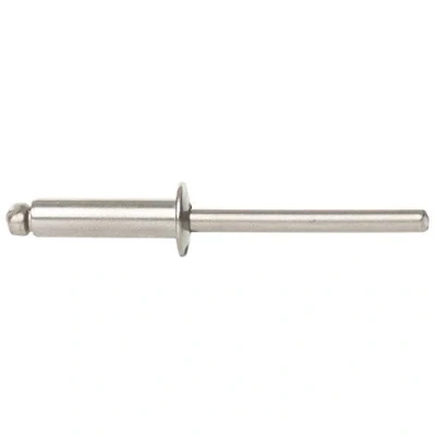 Image of 3mm x 10mm A2 Stainless Steel Dome Head Open Blind Pop Rivets 10 Pack