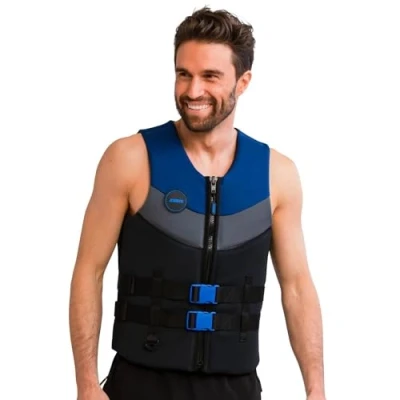 Image of Jobe Men&#039;s 50N Neoprene Safety Impact Vest XL Midnight Blue