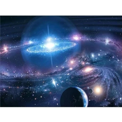 Image of Galaxy in the Universe 1500 Piece Wooden Jigsaw Puzzle game for whole family