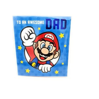 Image of SUPER MARIO DAD BIRTHDAY CARD