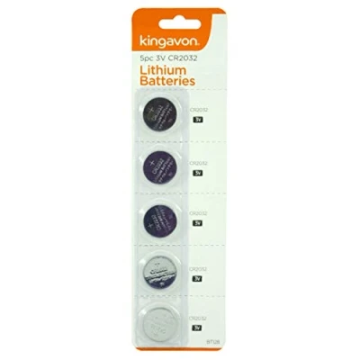 Image of Kingavon 5Pc Cr2032 Lithium Batteries 3V