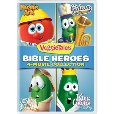 Image of VeggieTales: Bible Heroes 4 Movie Collection (Noah&#039;s Ark / Gideon Tuba Warrior Josh and the Big Wall King George Ducky)