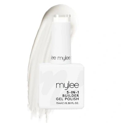 Image of Mylee 5 in 1 Builder Base Strengthening Gel 15ml, UV/LED Nail Polish Coat For Hard Strong Nails Tips &amp; Extensions, Art Decoration, Decals Jewels, Professional Manicure Repair (White)