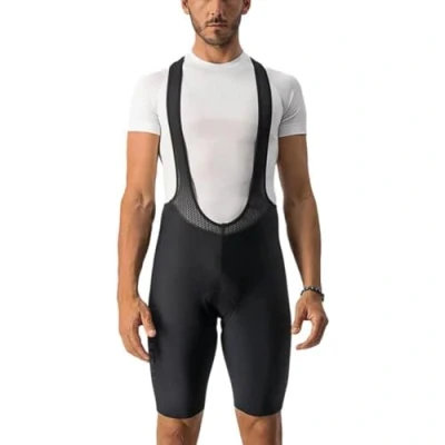 Image of CASTELLI 4520521 010 NANO FLEX PRO RACE BIBSHORT Short cycling dungarees Men&#039;s BLACK Size L