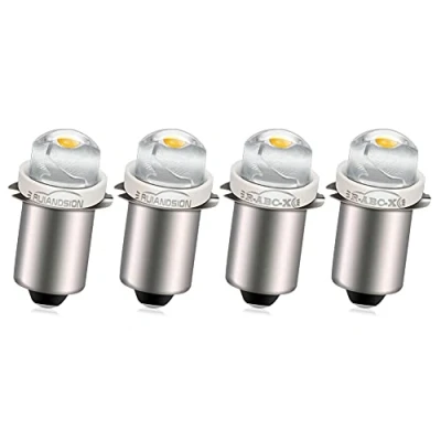 Image of Ruiandsion P13.5S LED Bulb DC 5 24V 0.5W 3000K Warm White Light Bulb,100 Lumens,Negative earth (Pack of 4)