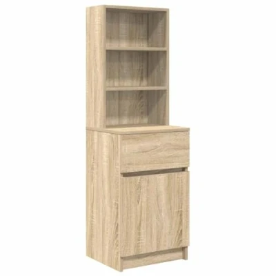 Image of vidaXL Bedside Cabinet Sonoma Oak 39x35x125 cm Engineered Wood
