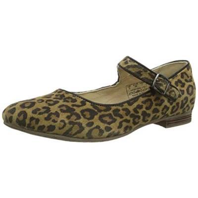 Image of Hush Puppies Women&#039;s Melissa Strap Mary Jane Flat, Leopard, 4 UK