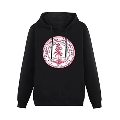 Image of XIAOYE Collection of Stanford University Black Hoodie Unisex Men&#039;s Graphic Sweatshirt M