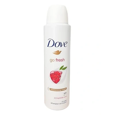 Image of 6 X Dove NATURAL GO FRESH SPRAY POMEGRANATE Deodorant Body